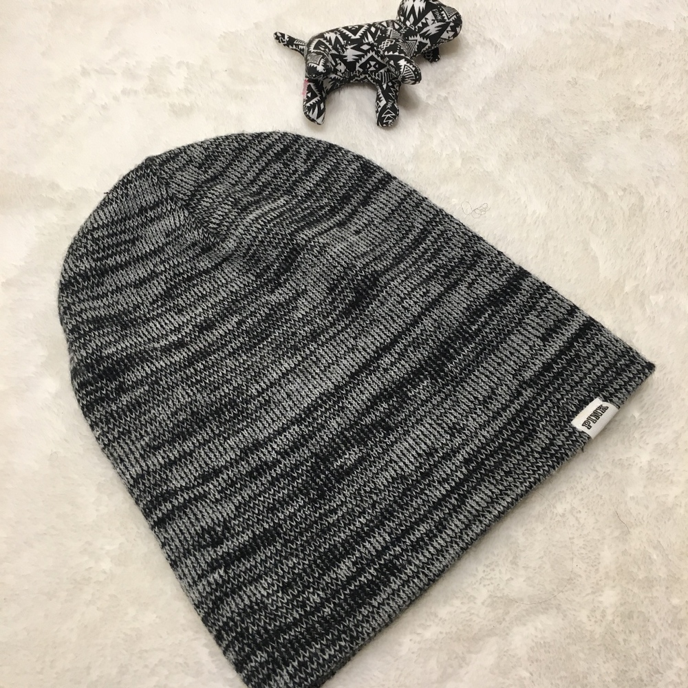 VS PINK gray beanie